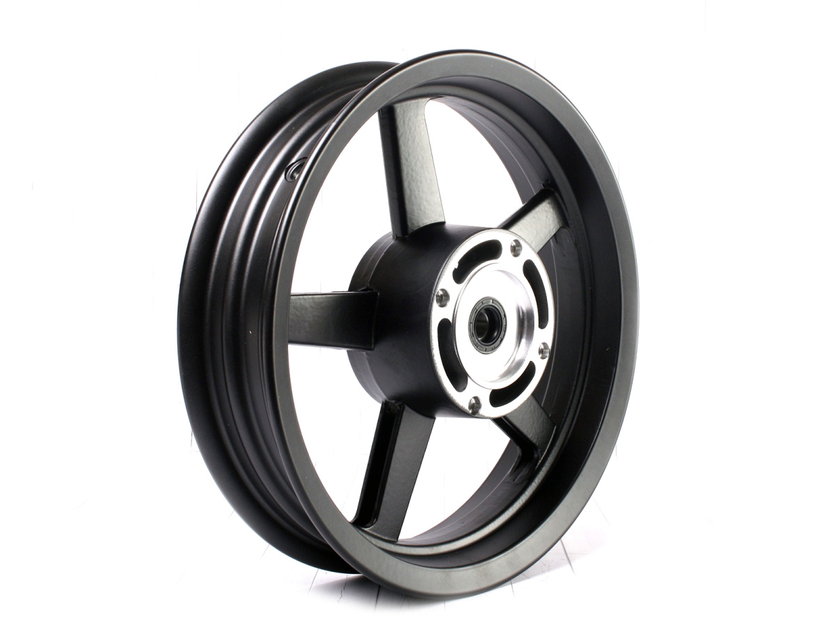 Обод колеса 12" 2.50x12 перед. литой алюминий SUPERMOTO BLACK MATT